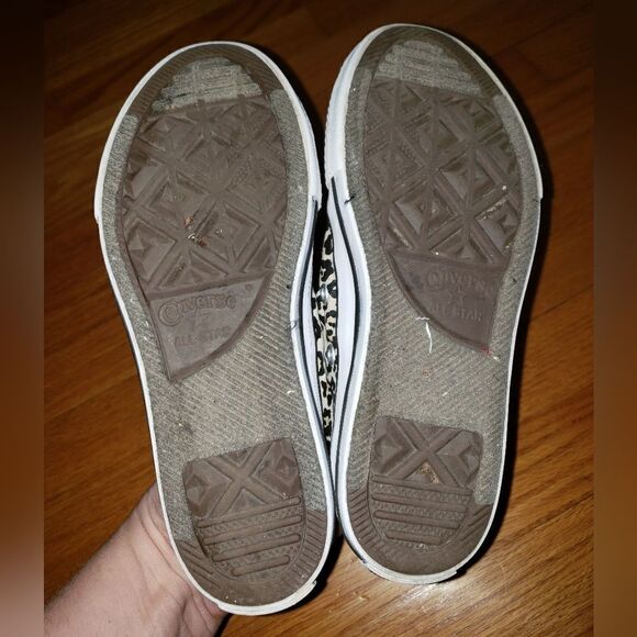 Converse All Star Leppard Print Sneakers Kids Size 13.5 - Picture 6 of 7